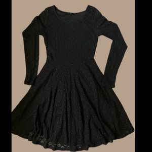 Dry Goods: Black lace dress.